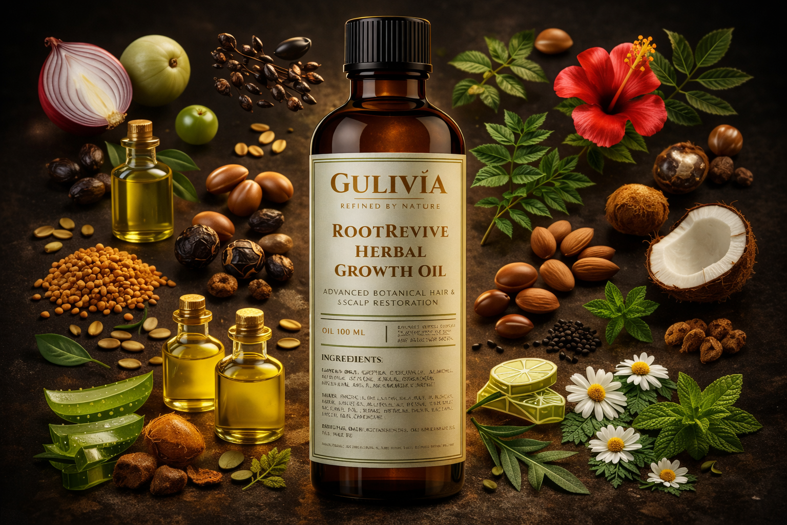 RootRevive Herbal Hair Growth Oil for Stronger, Thicker Hair - Image 5